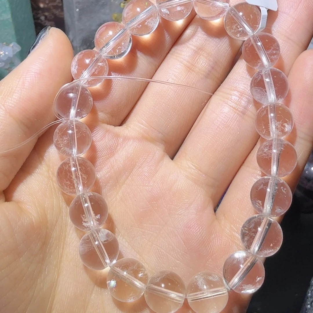 烟晶手链银S925镶嵌