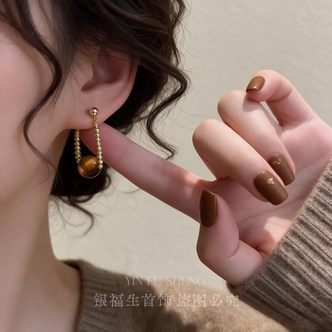 【专柜正品】新款美拉德耳环轻奢高级感气质百搭女耳饰