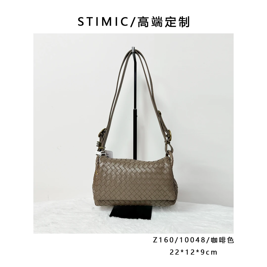 Z162/10048/松果咖啡色paiyuge订制时尚女士单肩手提斜挎包10048