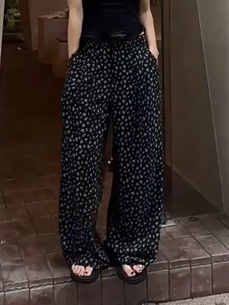 Virtuous—韩国面料小碎花裤子