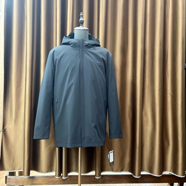 《多米高端服饰店》 33903 男士水貂内胆简约休闲派克服  活里活面