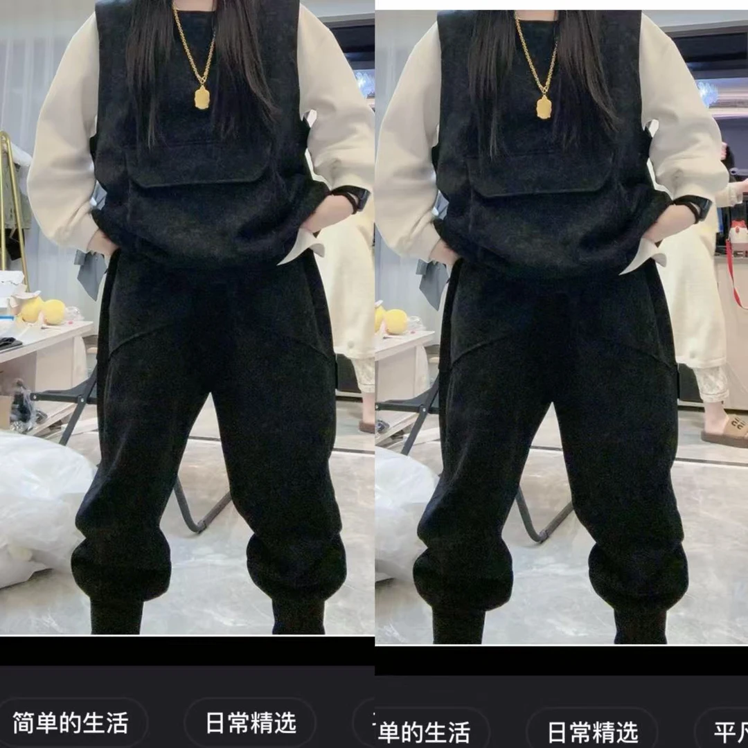 彩绘个性垮裤春秋