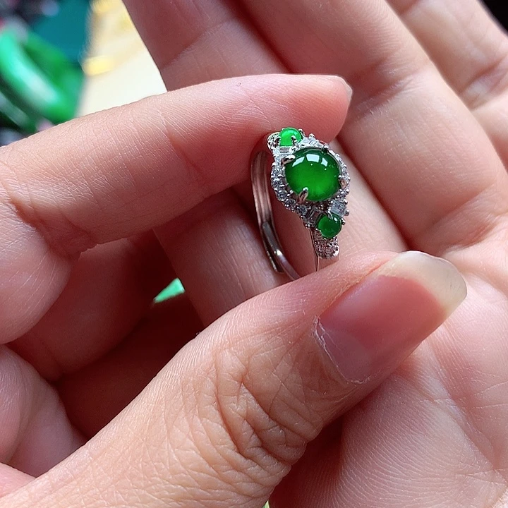 颈饰银S925镶嵌翡翠翡翠