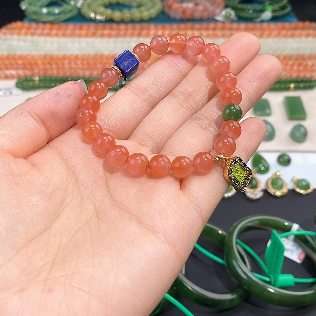 南红玛瑙未镶嵌颈饰