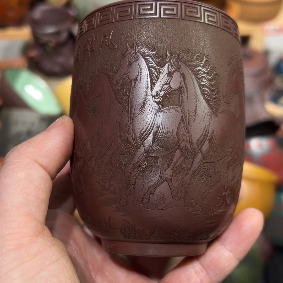 紫砂茶杯宜兴紫砂主人杯