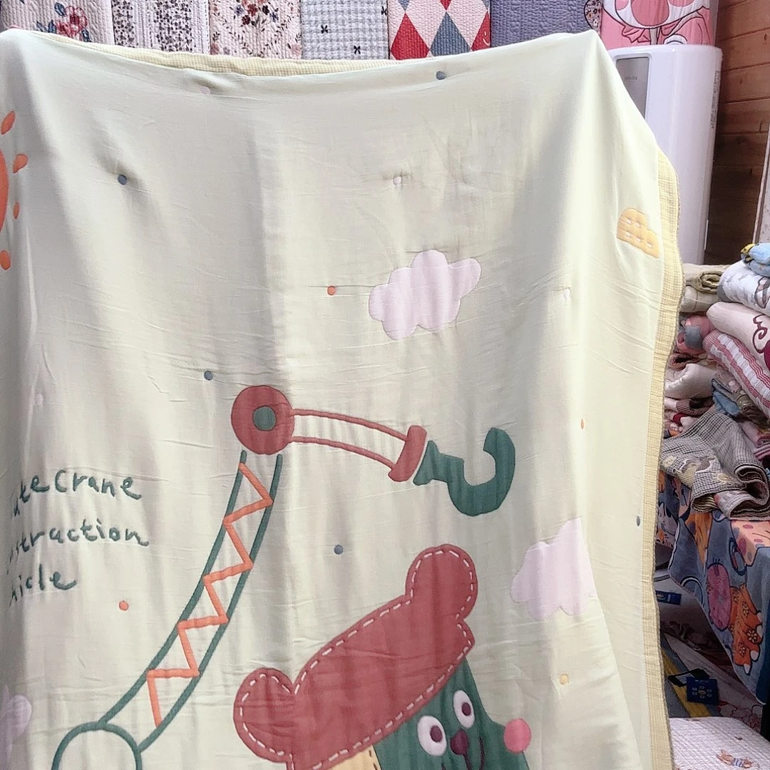 棉全棉细纱泡芙被工程机150/200