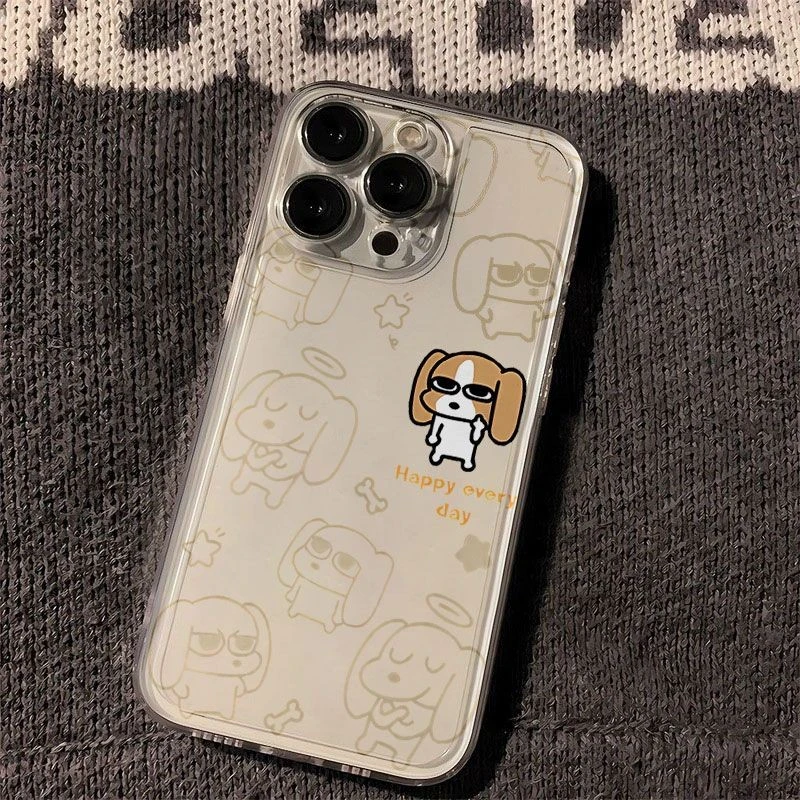 暹罗厘普小狗太空手机壳适用于苹果15透明iphone14手机壳13pro