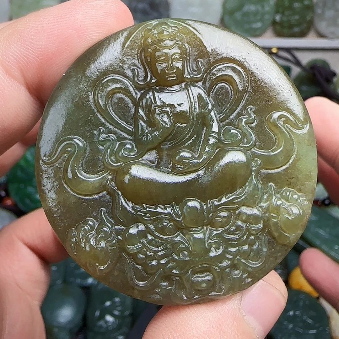 和田玉未镶嵌颈饰