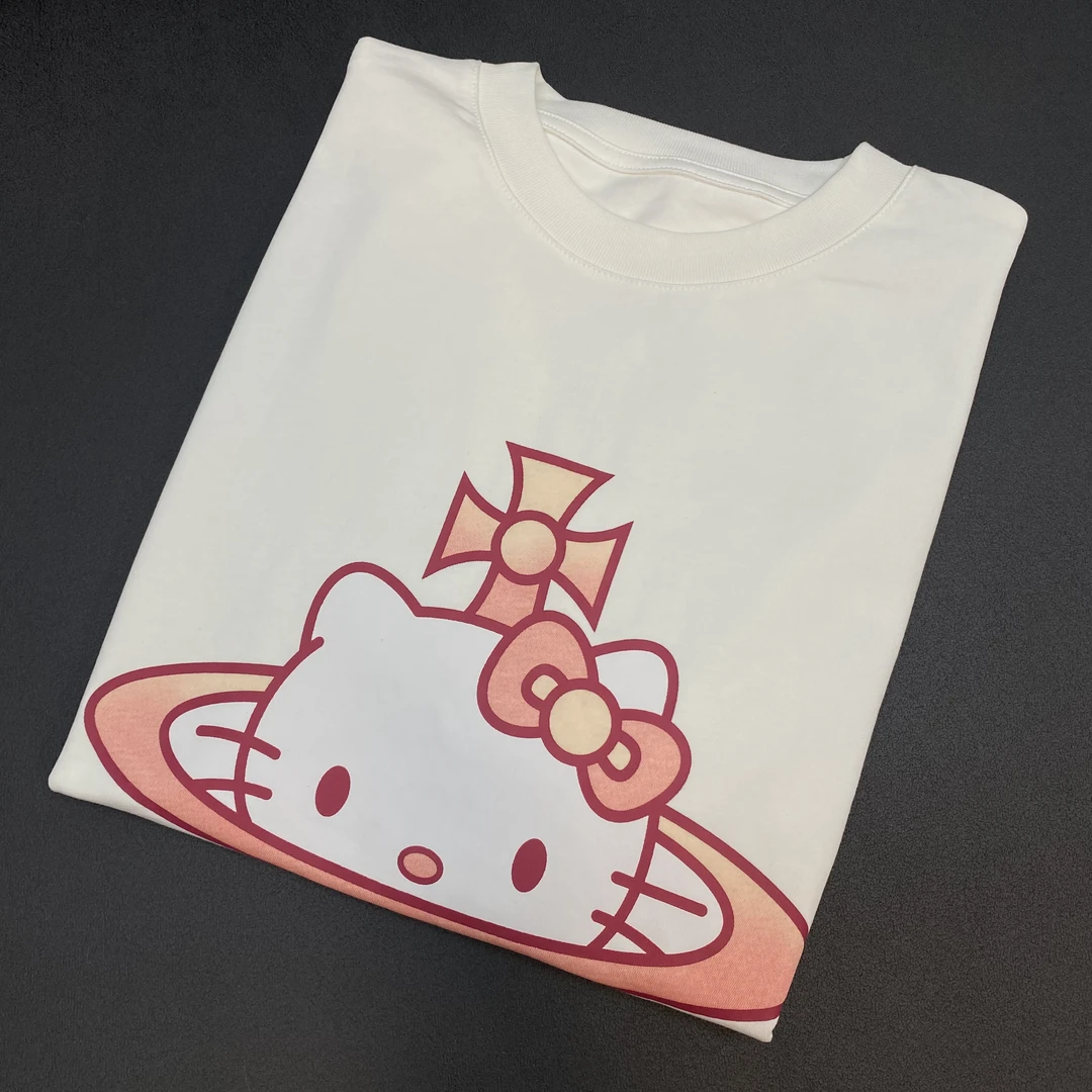 [HROMAS MR] 正肩版 《星球KT》纯棉卡通圆领短袖