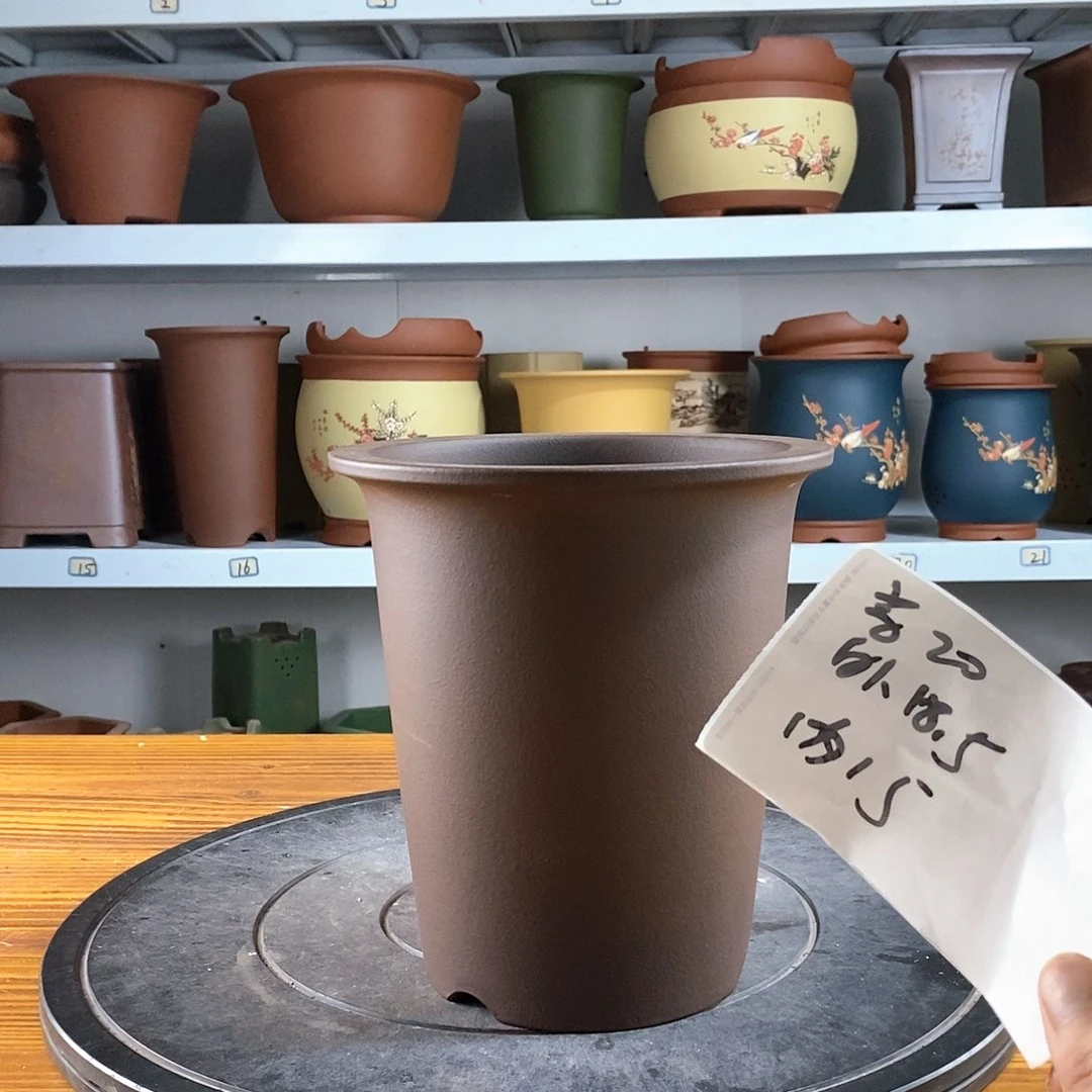 紫砂花盆紫砂兰花盆11