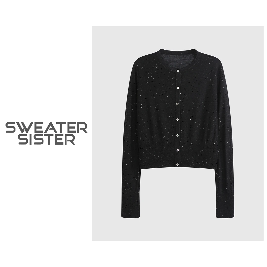 【满天星开衫】小香风简约防晒打底时尚针织衫6688-8922