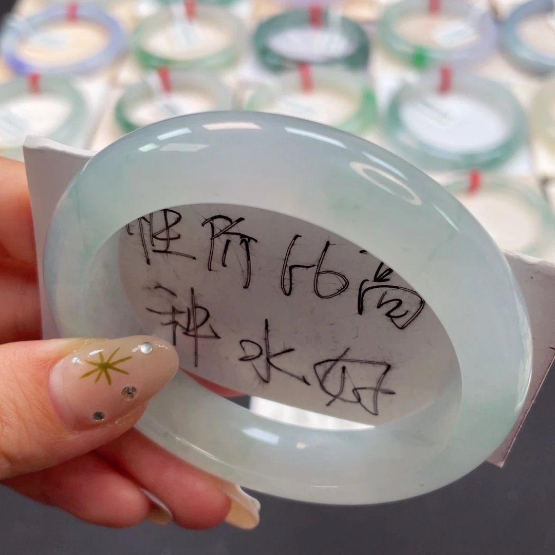 未镶嵌手镯翡翠2号粉樱花正圈