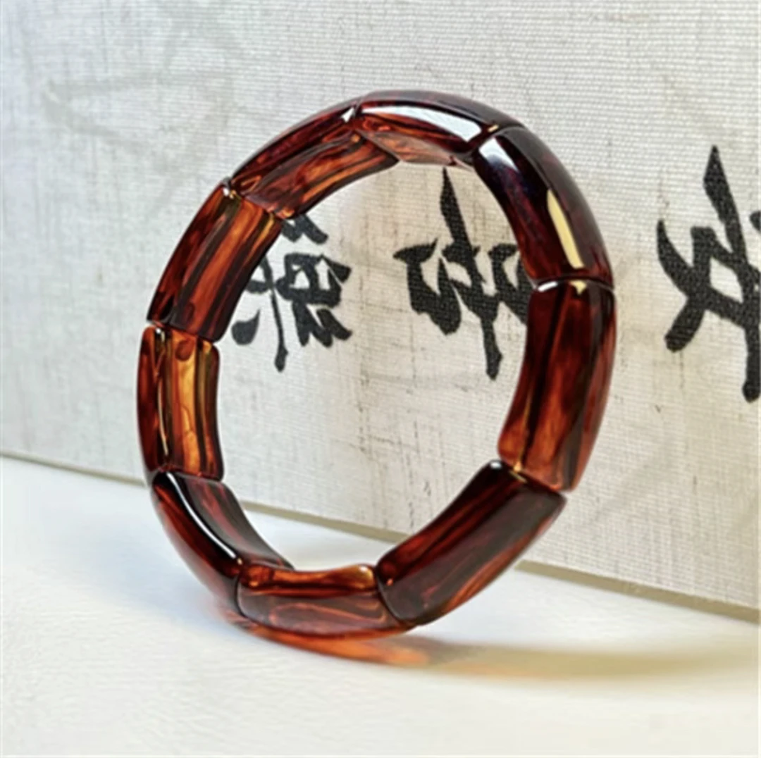 （正品保障）血药珀满血紫杉醇长方形手牌