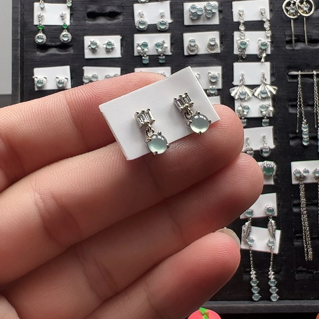 翡翠银S925镶嵌手链