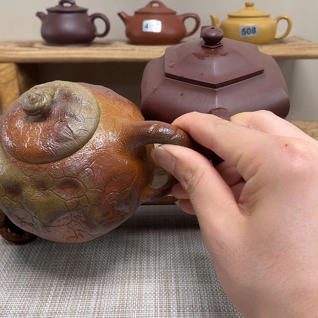 悠***游茶壶紫砂原矿手工紫砂壶