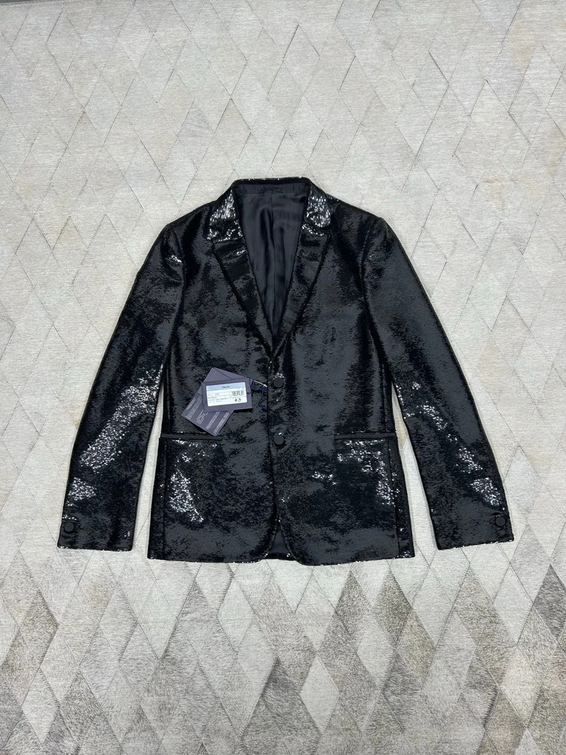 未使用 Prada/普拉达 Prada134152 24春夏新款 珠片西服夹克