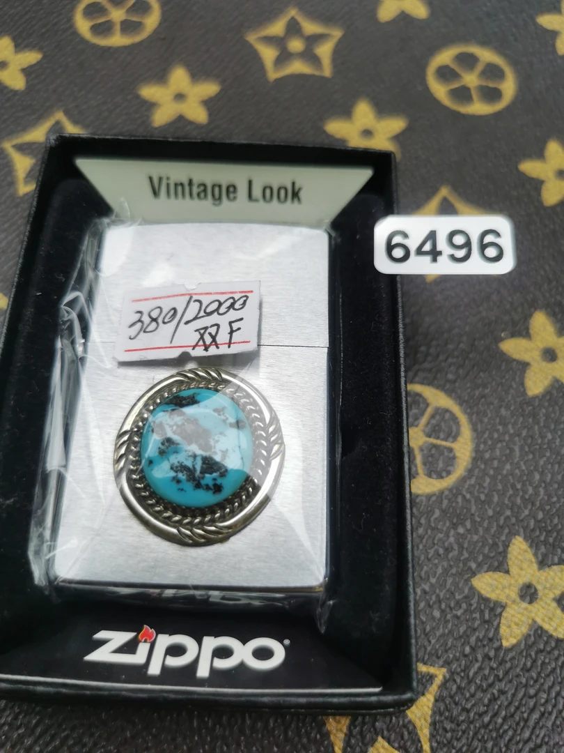 Zippo打火机回血2000双F拉丝贴章-6496