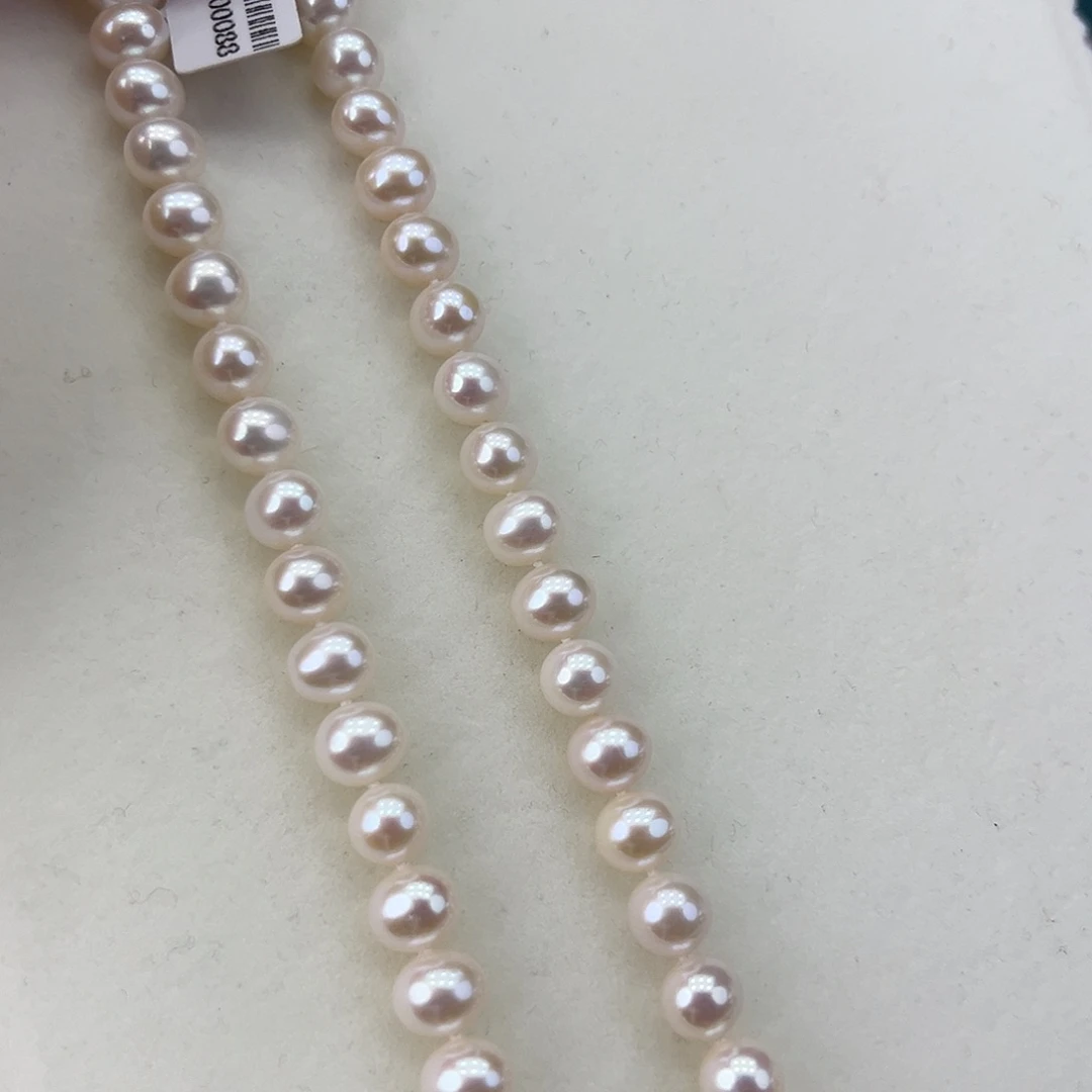 淡水珍珠颈饰银S925镶嵌➕极光9高品