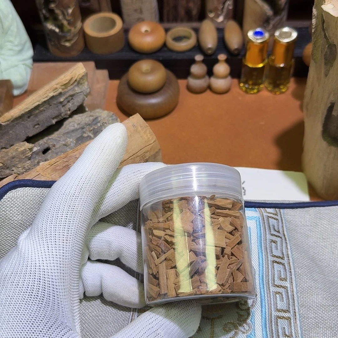 檀香木老山檀香碎料车枕500g