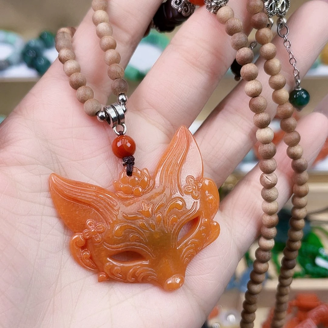 翡翠未镶嵌手链吊坠