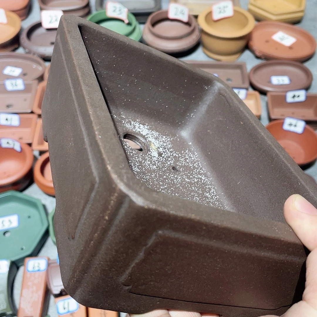 紫砂小盆17.5*12.5*5微瑕
