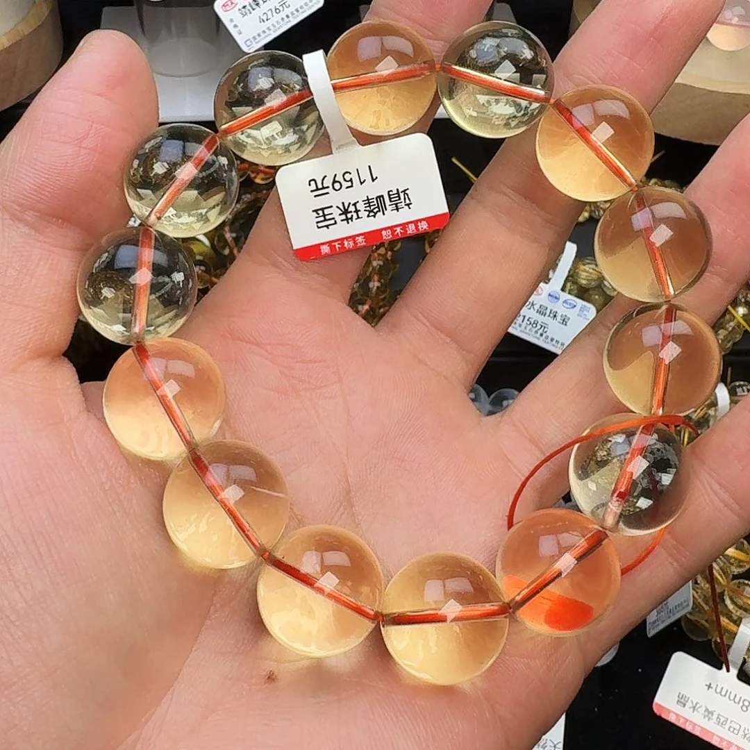 水晶手链未镶嵌黄水晶17mm