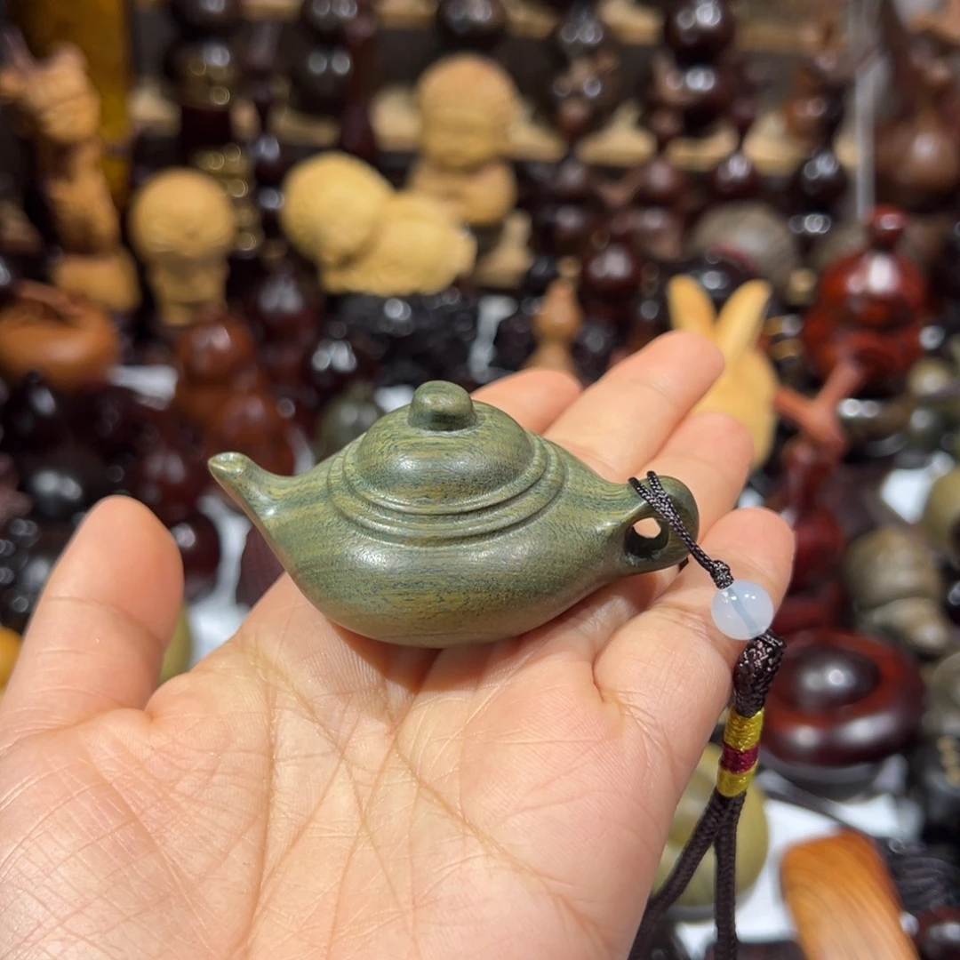 香榧木绿檀绿檀把把壶