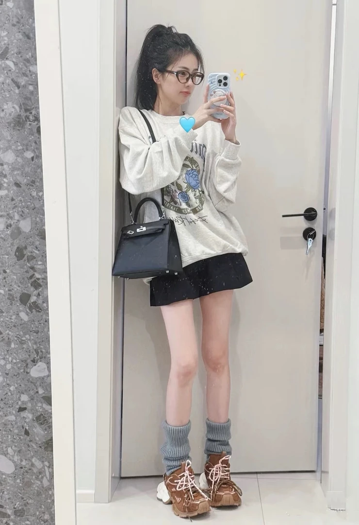 白鹿同款 莫奈花园 毛圈卫衣