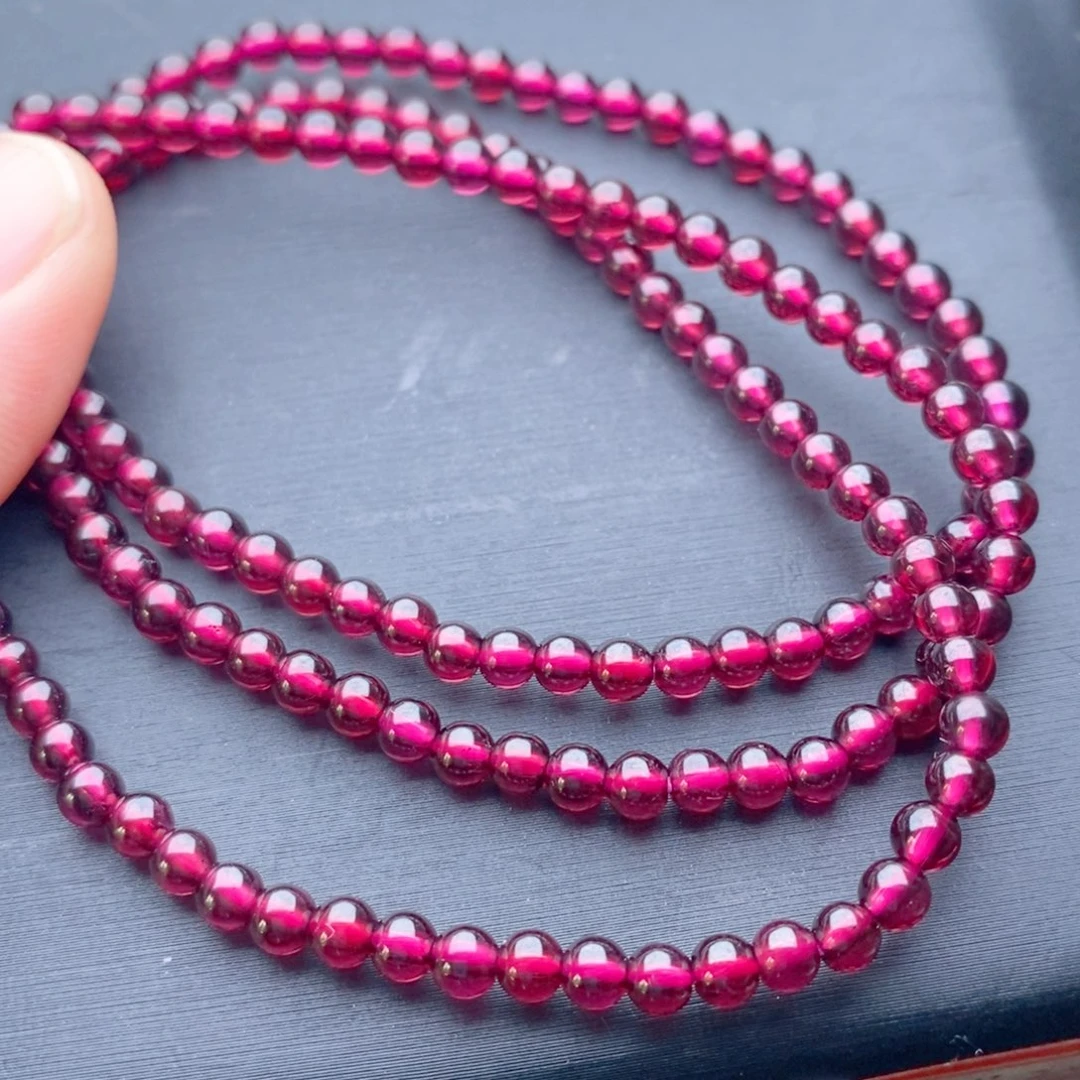 未镶嵌石榴石手链大漏