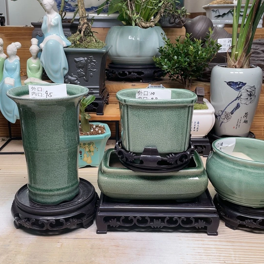 紫砂花盆陶瓷艺术花盆陶瓷