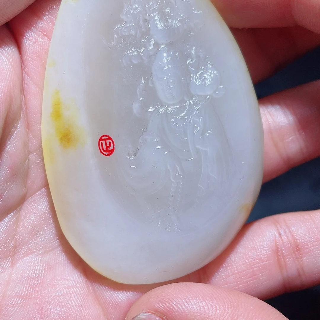 和田玉挂件未镶嵌D2