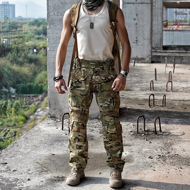 GUNCHILL户外登山G3战术裤男2025春军迷多口袋机能耐磨迷彩工装裤