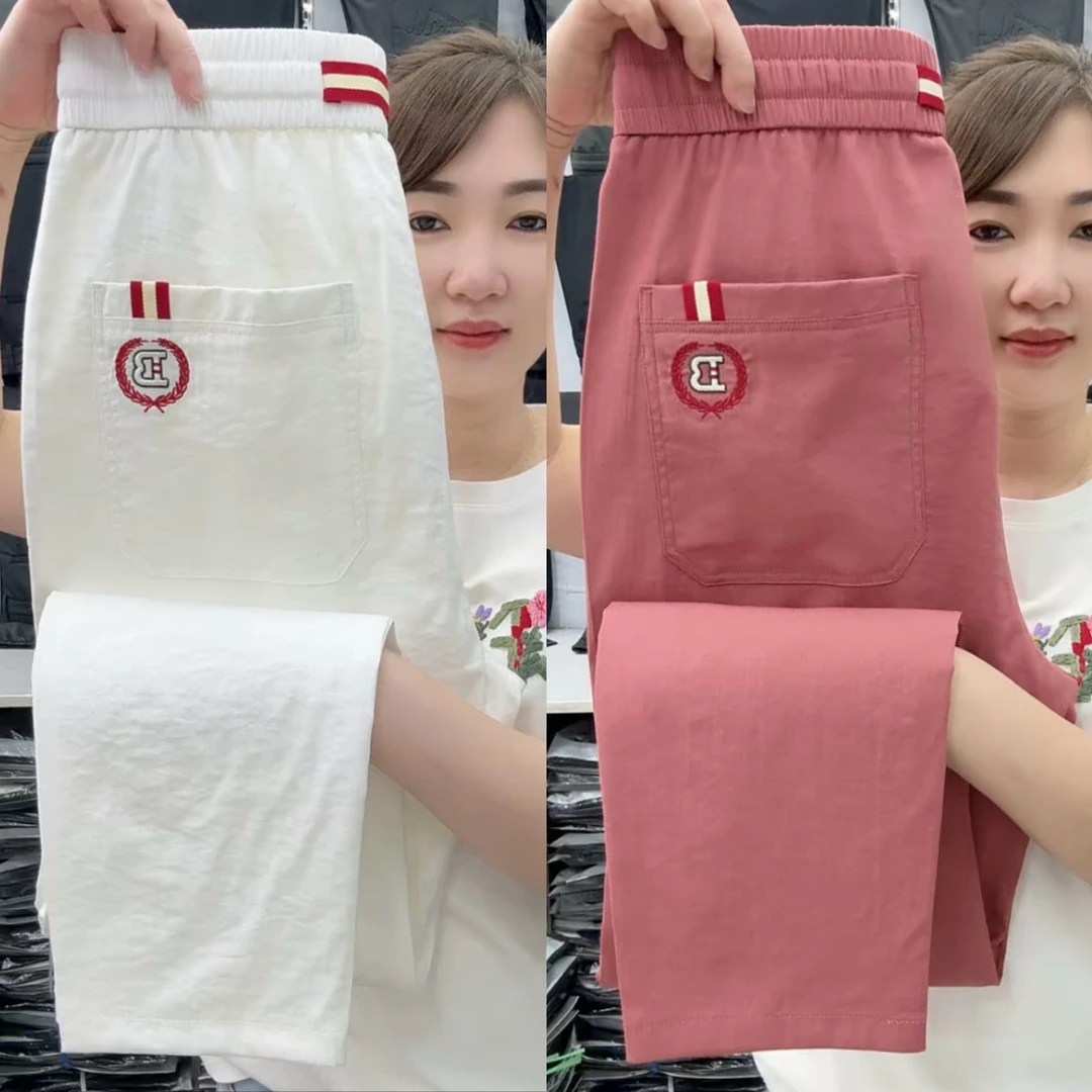 2025年夏季新款薄款麻感休闲裤男士简约百搭透气宽松直筒小脚裤潮