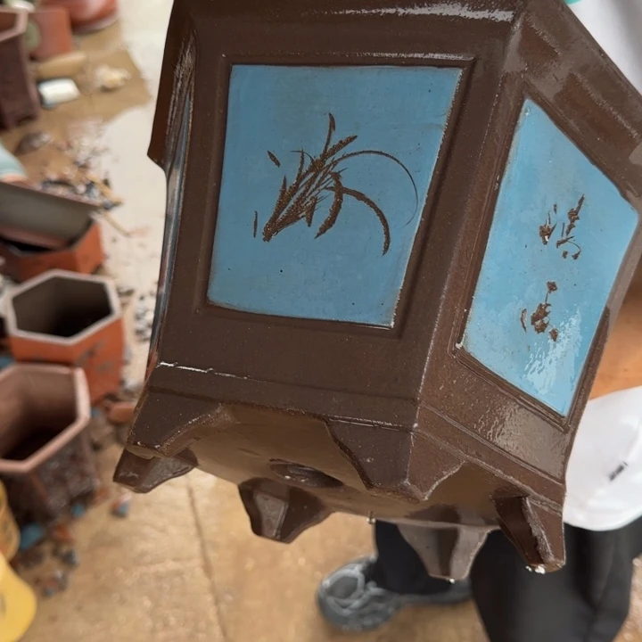 紫砂花盆口径26.18口径