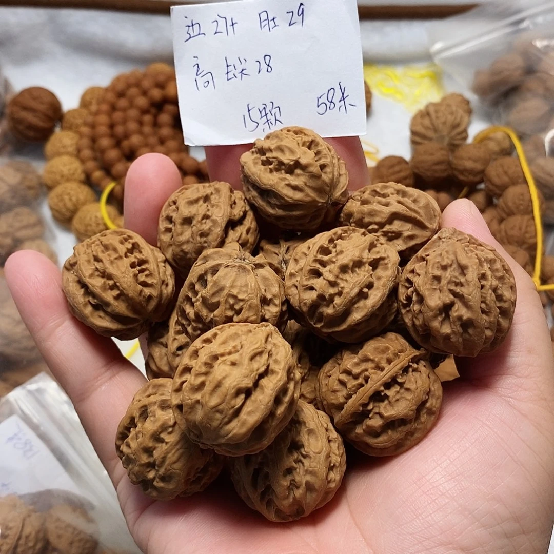 核桃手串/手链粗筋大八棱手训