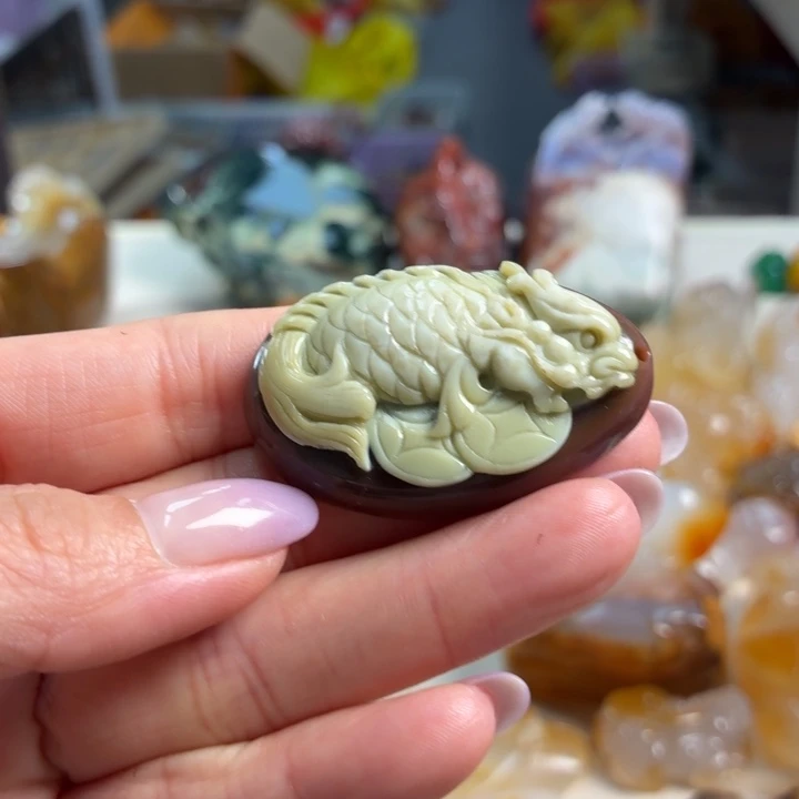 玛瑙/玉髓未镶嵌吊坠(不含链)