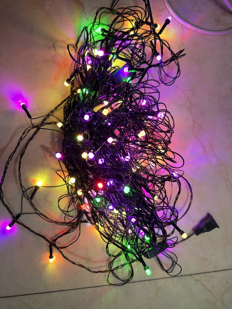 户外防水防冻彩灯满天星新年装饰氛围灯露营挂树节日房间装饰串灯