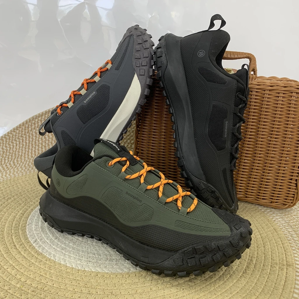 C011（运动码）男鞋 经典时尚低帮防踢防滑轻便舒适户外徒步鞋1仓