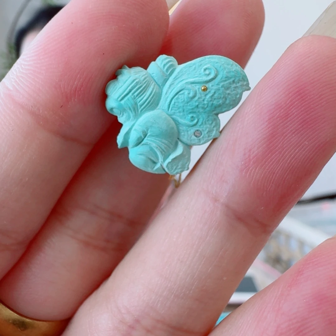 未镶嵌绿松石珠宝奇石