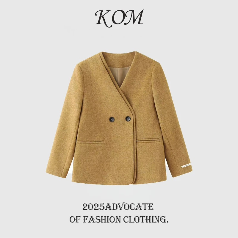 【双十一破价清】老钱风绵羊毛大衣中长款气质通勤百搭外套女秋冬款