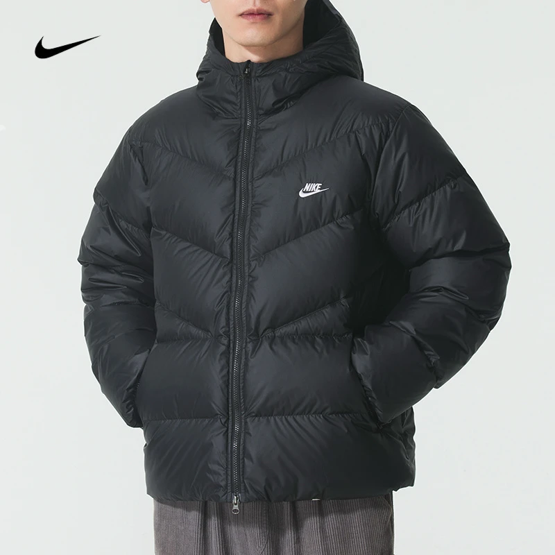 【冬日穿搭】NIKE耐克羽绒服男装新款休闲时尚保暖羽绒外套HQ7791