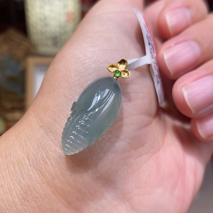 【闪购商品】颈饰18K金镶嵌翡翠38