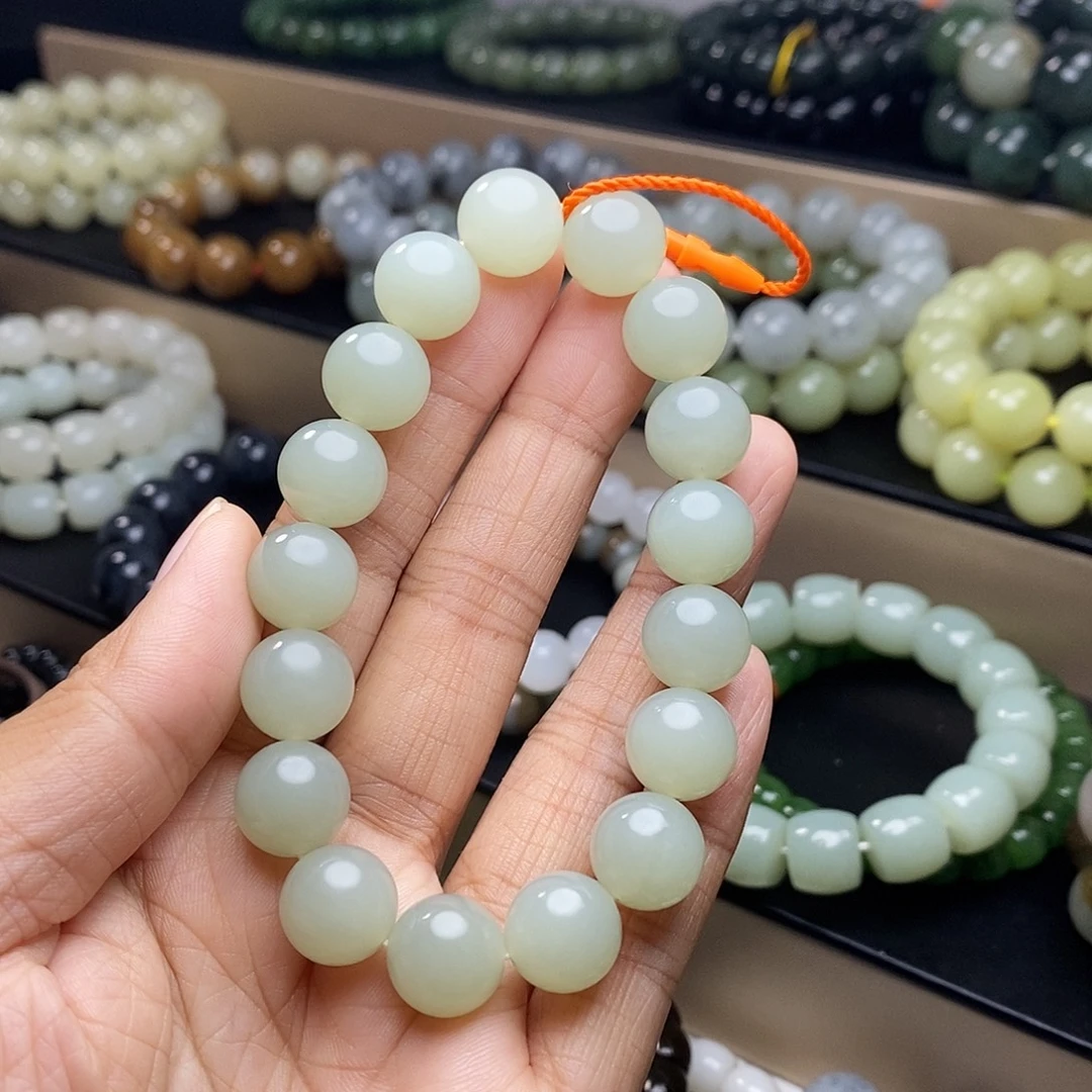 和田玉未镶嵌手链卡12