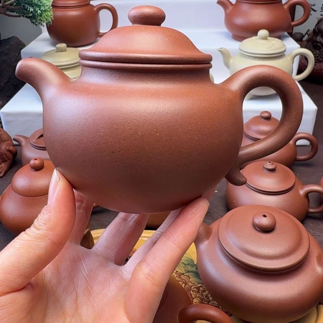 用***9茶壶紫砂特练紫泥  连子260