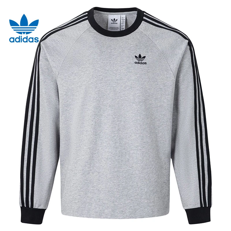 【夏日户外】adidas阿迪达斯三叶草男子运动休闲潮流长袖T恤KE5826