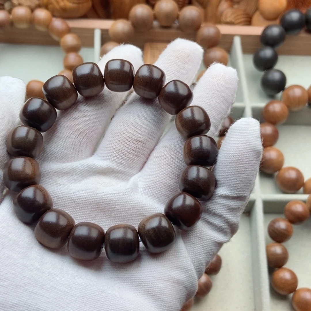 檀香木手串/手链灵****）12.13老山檀黑肉沉焦糖手串