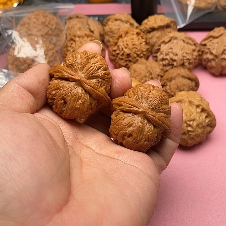 弓***长把件文玩核桃全品元宝41