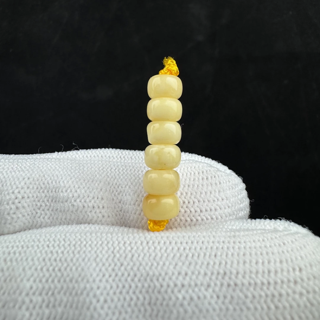 D1379天然蜜蜡 隔珠 6mm支持复检