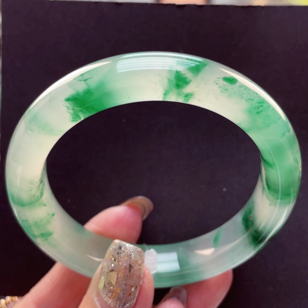 石英质玉未镶嵌手镯55-56