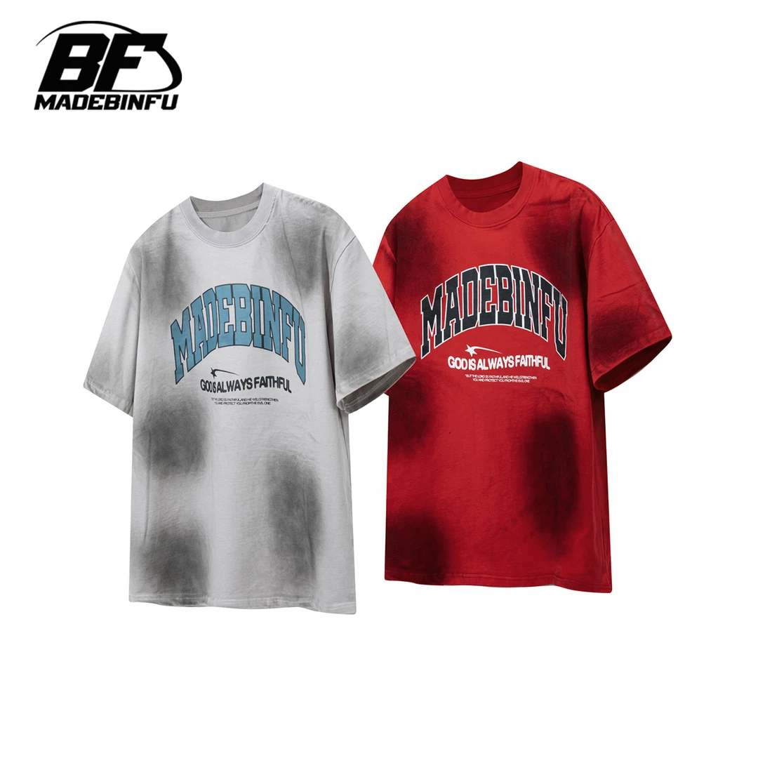 BINFU2025春夏新款设计感短袖T恤